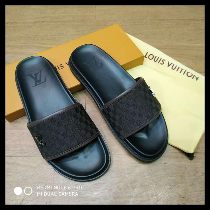 SANDAL SENDAL PRIA COWOK LAKI LAKI LOUIS VUITTON MIRROR 1:1 HIGH QUALITY / PRIA PRODUK LARIS