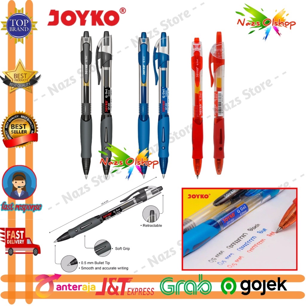 

Pulpen Pena Gel Joyko GP-265 Q3 Gel 0.5 mm