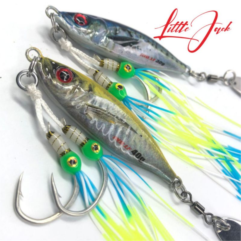 Metal Jig Little Jack GID + Double Assist Skrit 30gr 40gr