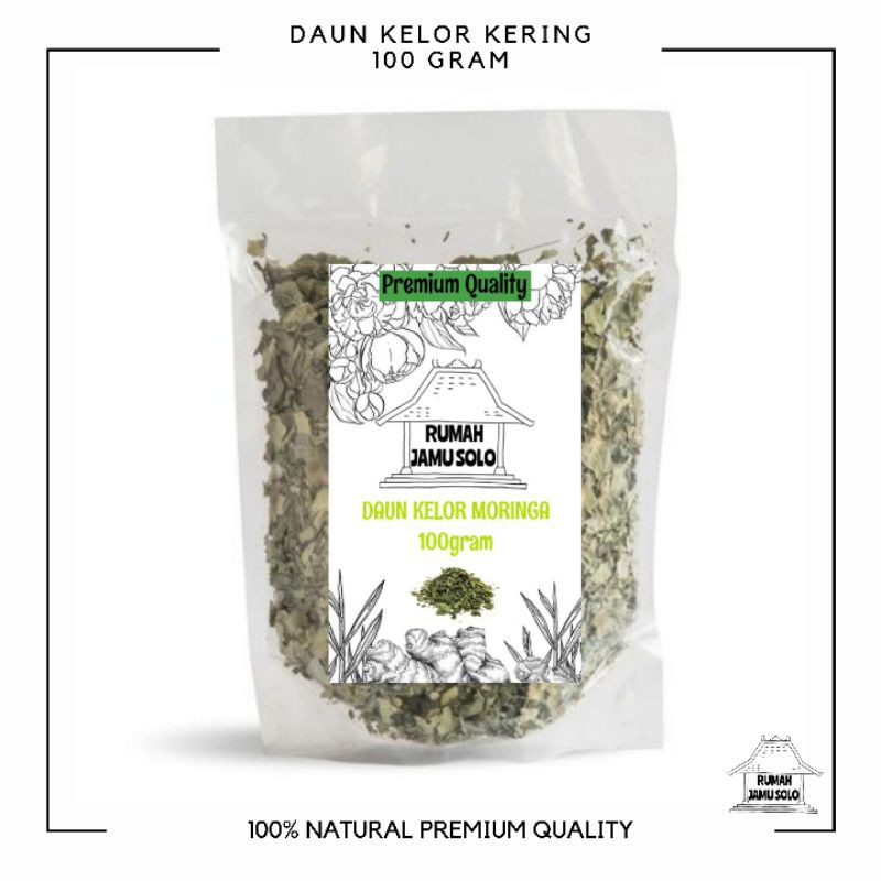 

100gr Daun Kelor Kering / Moringa / Rempah / JSR 100% PREMIUM Quality