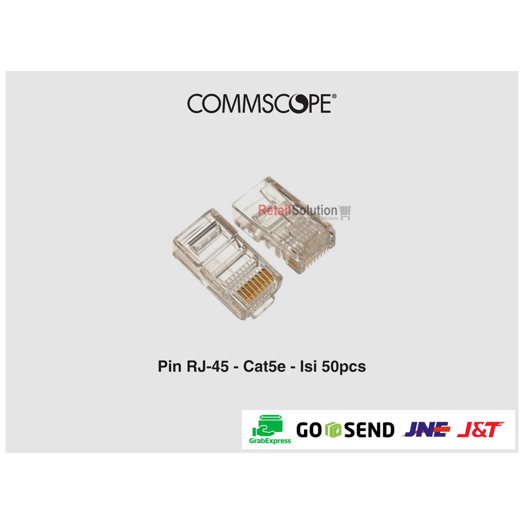 Commscope Pin AMP Konektor RJ-45 CAT5e 50pcs