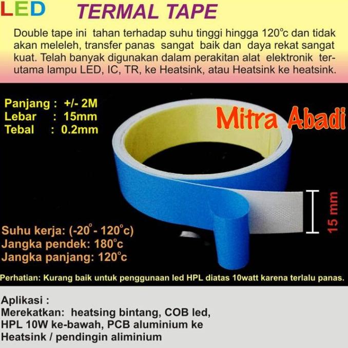 

Thermal Tape 2 meter x 15 mm