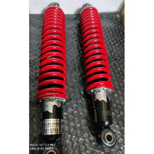 Shockbreker shock belakang per merah rx king YT 115 supra 320 heavy duty