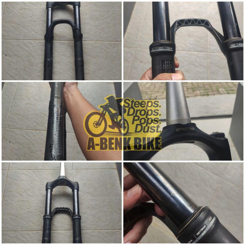 ROCKSHOX RECON T140 BOOST TA 27.5 dan Brake set Tektro 4x2