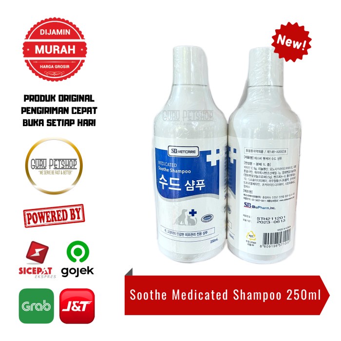 SB Vetcare Soothe Shampoo 250ml Medicated Shampoo Anjing Kucing