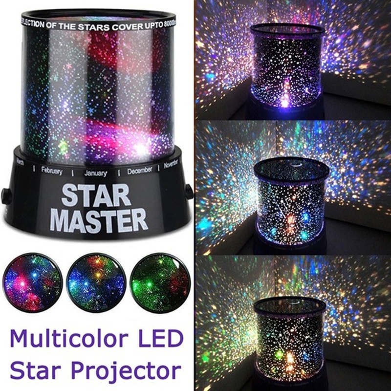 {LUCKID}Romantic Amazing LED Starry Night Sky Projector Lamp Star light Cosmos Master