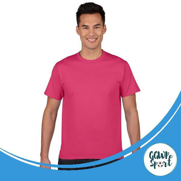 KAOS POLOS LENGAN PENDEK PRIA COWOK LAKI LAKI PINK FANTA KATUN COMBED 30S GARANSI KUALITAS TERBAIK