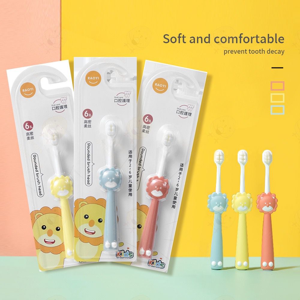 Sikat gigi bayi anak Bulu Lembut motif LION Baby toothbrush // Sikat Gigi Motif Singa (BIC)