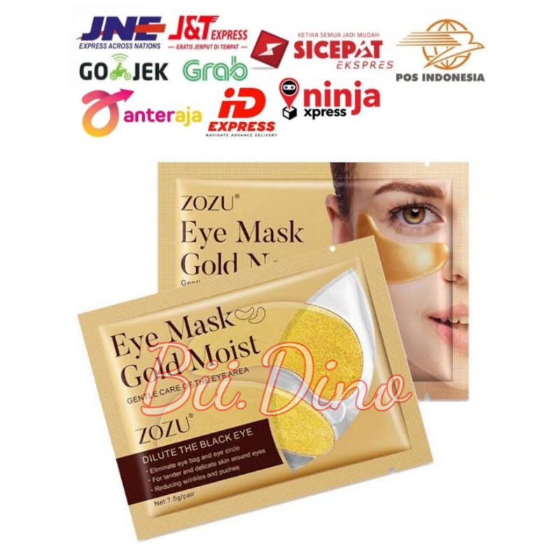 Zozu Eye Mask Gold Moist Nourish Masker Mata Gold Crystal Collagen Emas