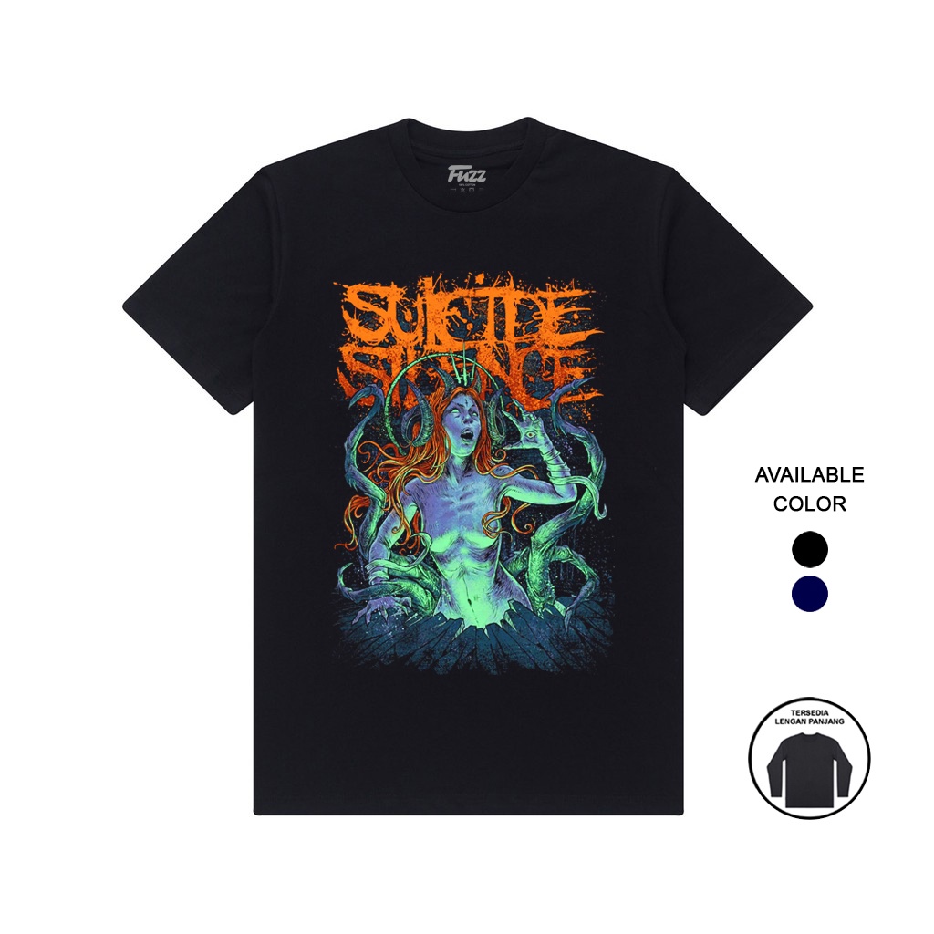 KAOS BAND SUICIDE SILENCE T SHIRT BAJU DISTRO MUSIK METAL PRIA WANITA ORIGINAL BANDUNG