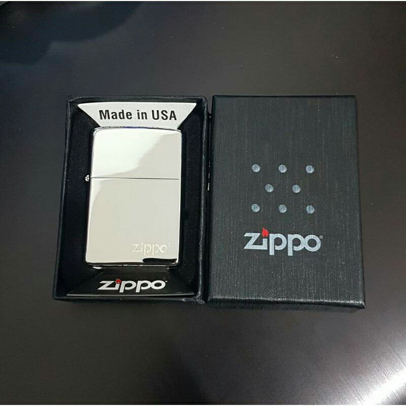 Zippo silver ice satu denting