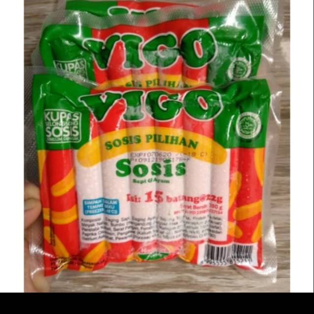 

Sosis Vigo sapi dan ayam isi 15 pcs