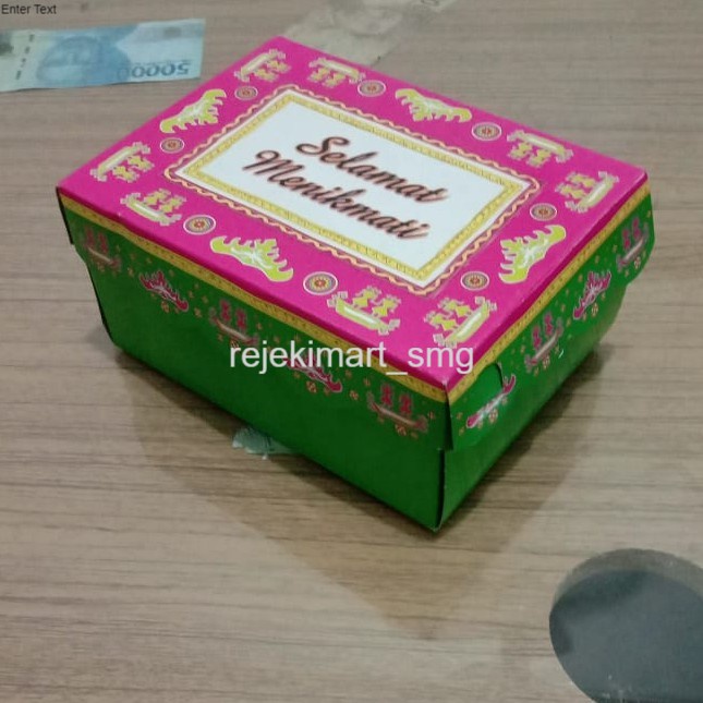 

PROMO!!! ( Kardus Lipat OKEY ) Dus Snack Motif Batik Uk. 13 x 10 x 6