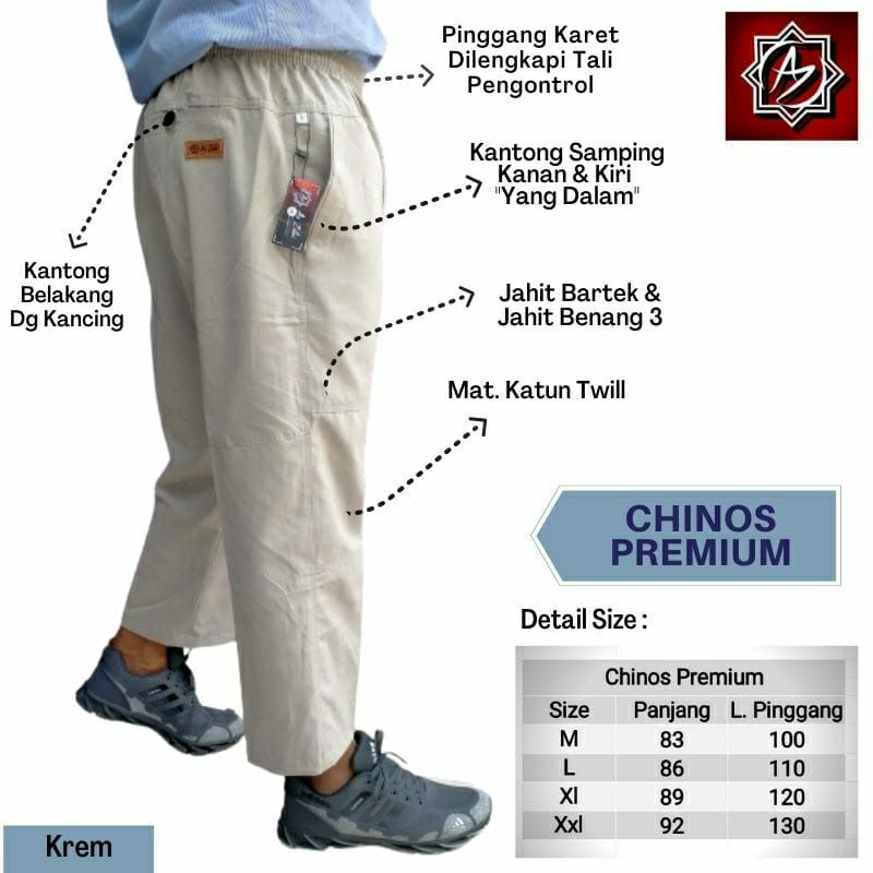 Celana Sirwal Dewasa Chinos premium panjang kantor