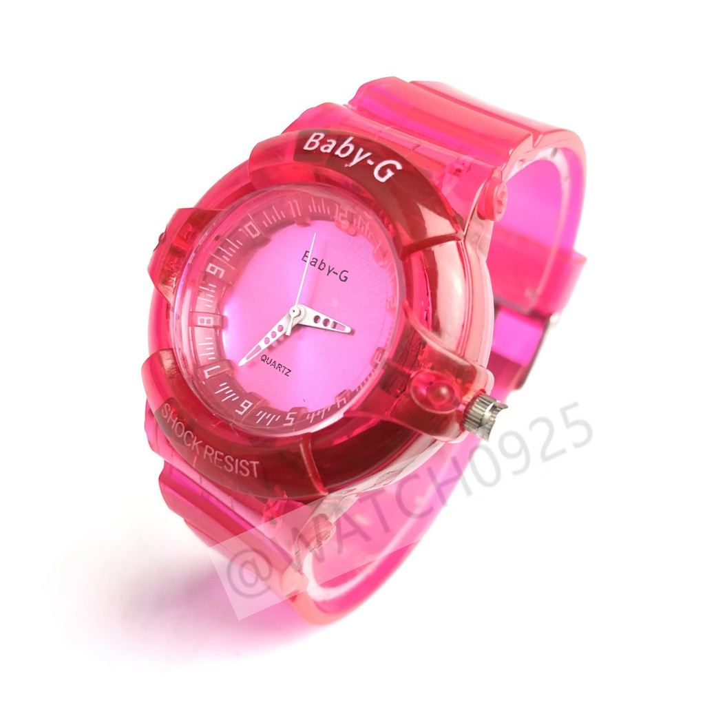 COD JAM TANGAN WANITA RUBBER MAGNET MURAH CASIO BABY G TRANSPARANT IMPORT GROSIR MURAH G-SHOCK A26