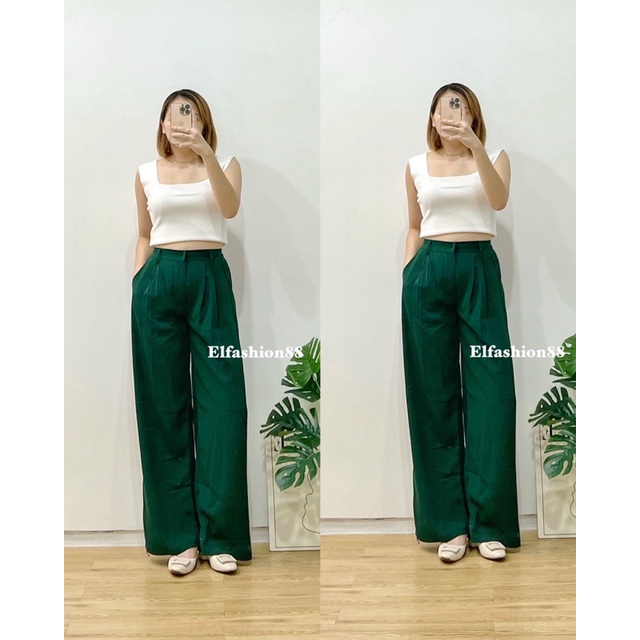 Trouser Pants Bibie Celana Kulot Highwaist Premium