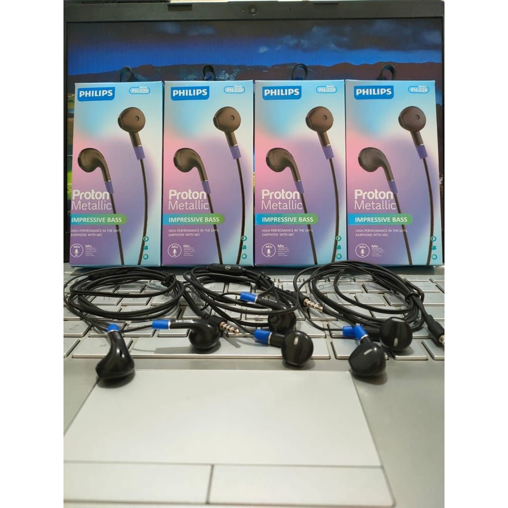 Handsfree Philips Headset bass kabel henset hp