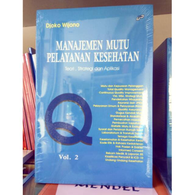 Jual Manajemen Mutu Pelayanan Kesehatan Vol.2 | Shopee Indonesia