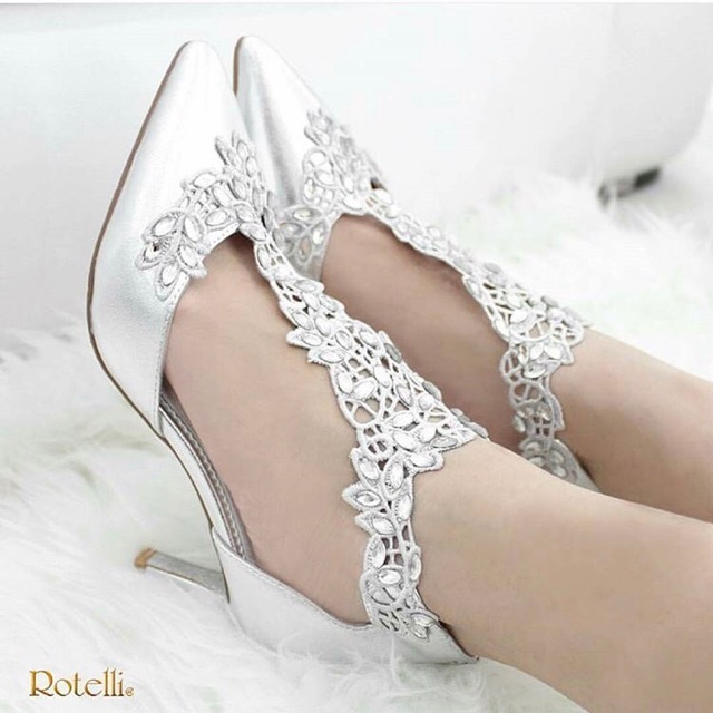 Preloved Rotelli Silver Shoes 37