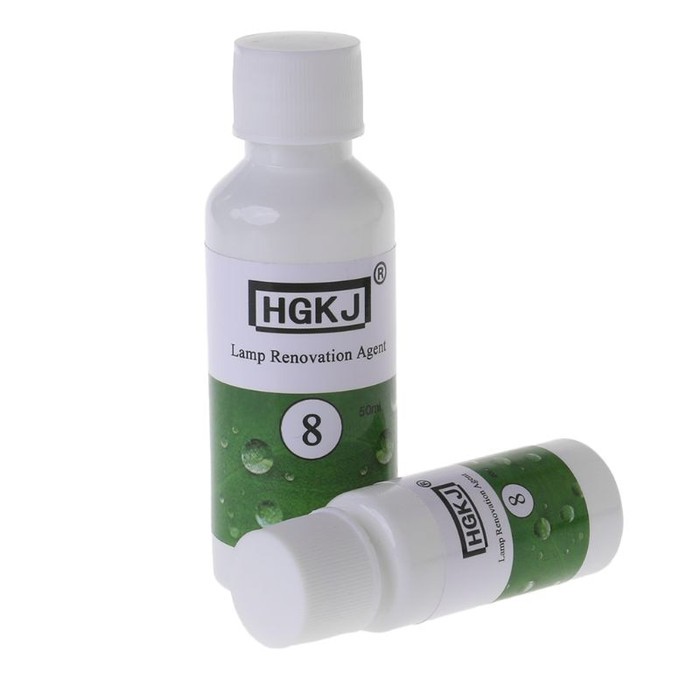 HGKJ 8 Cairan Pemutih Lampu Mobil Lens Restoration Headlight isi 50mL