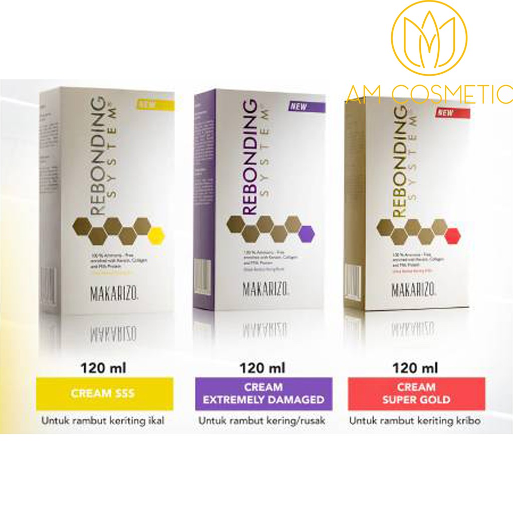 Makarizo Rebonding System Cream Tube Set [120gr]
