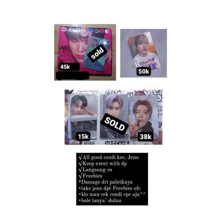 WTS PHOTOCARD NCT// DICON HAECHAN, HAECHAN CAFE, YUTA FAVORITE (CEK DESKRIPSI)