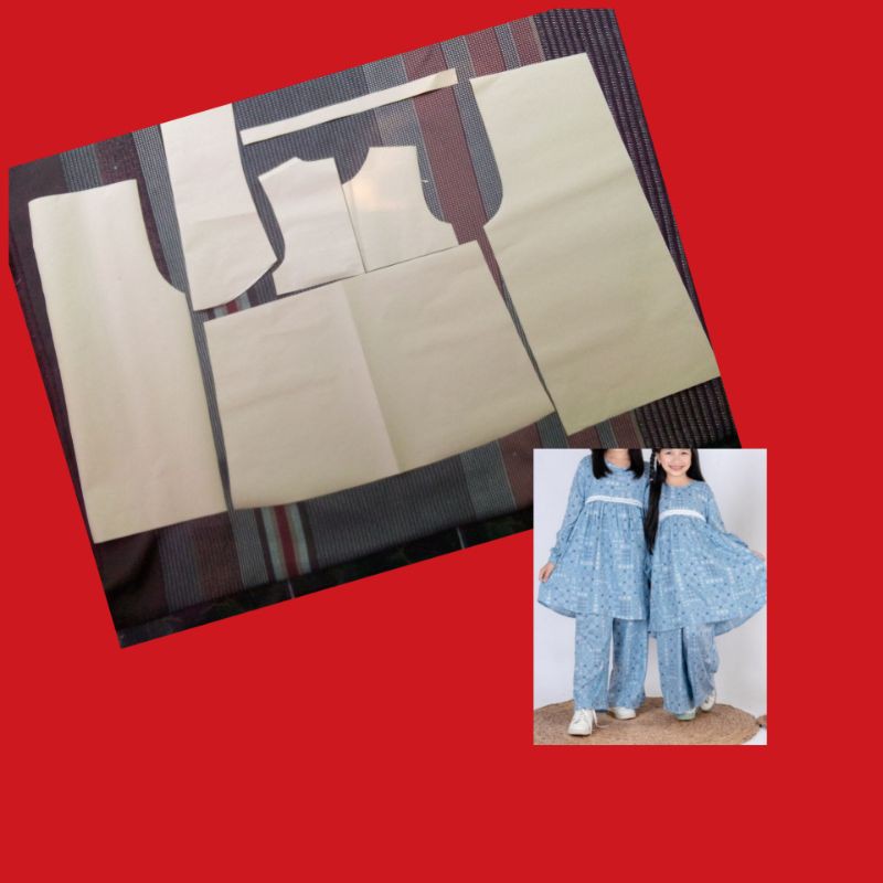 POLA PIYAMA KULOT ANAK