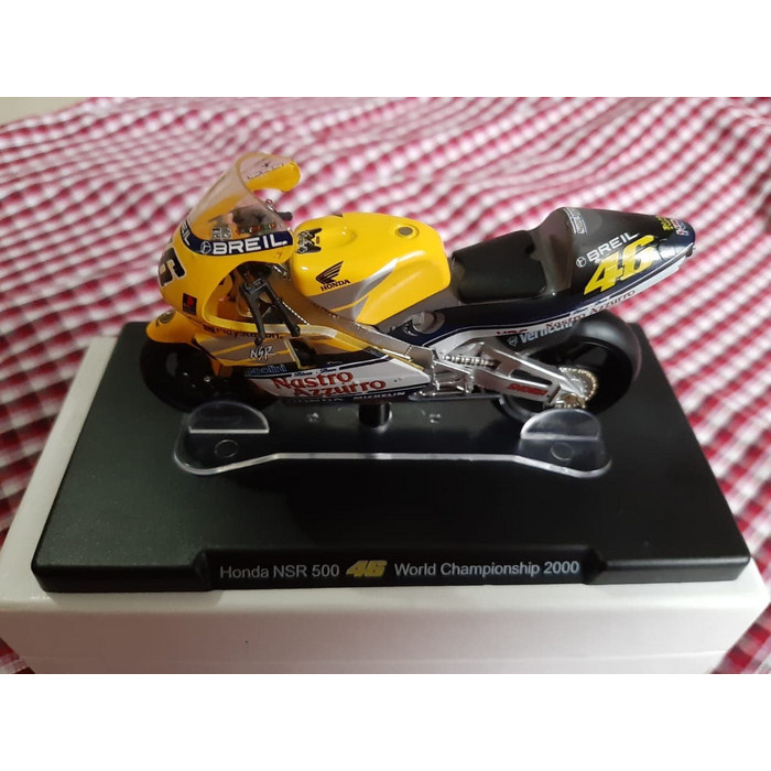DIECAST MINIATUR DCS845 MOTOGP LEO MODELS VALENTINO ROSSI 2000