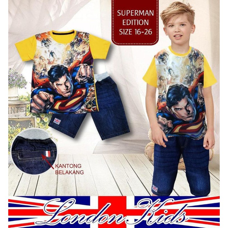 setelan jeans london kids size 10-20