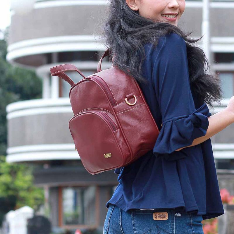 Tas Backpack Wanita Ransel Punggung Distro Bahan Premium Garansi Original