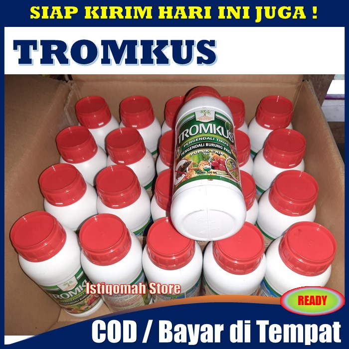 PROMO COD Pupuk Cair TROMKUS 500ml - Obat Pembasmi Hama Burung pada Padi - Obat Hama Burung Pipit - Obat Hama Burung Padi - Cara Mengatasi Hama Burung Di Sawah - Obat Padi Untuk Hama Burung - Obat Anti Burung Pipit AMPUH TERLARIS