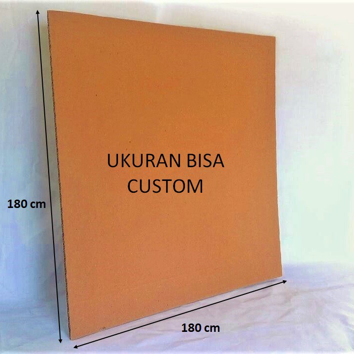 

Kardus Layer Ukuran 150 x 150 cm Double Wall Tebal Packing Lembaran Bahan