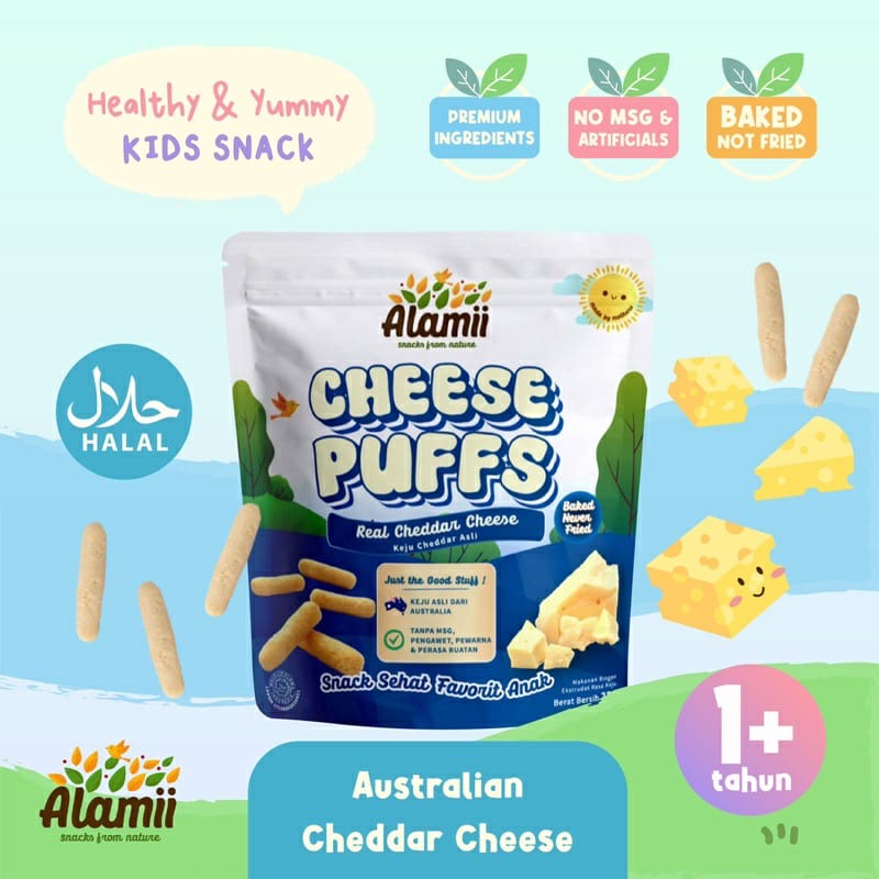 PROMO!!! BELI 3 GRATIS 1 JAM TANGAN ANAK  Alamii puff snack 25g  - (Snack/Cemilan bayi dan anak)