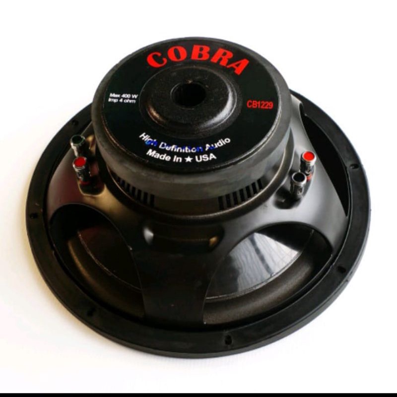 Speaker Komponen Subwoofer 12 Inch Cobra CB1229 Double Coil Made in USA