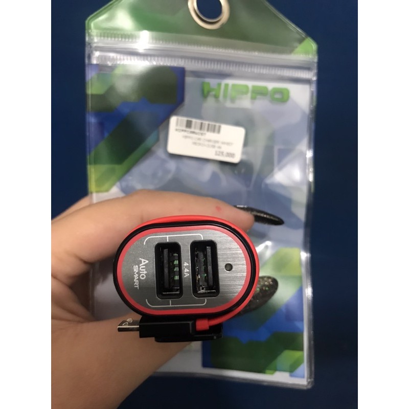 Hippo Car Charger Whist Micro 2USB 4A