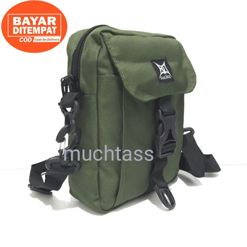 Tas Selempang Skaliber 02 Travel Pouch Tas Pria Sling Bag Tas HP Tas Murah