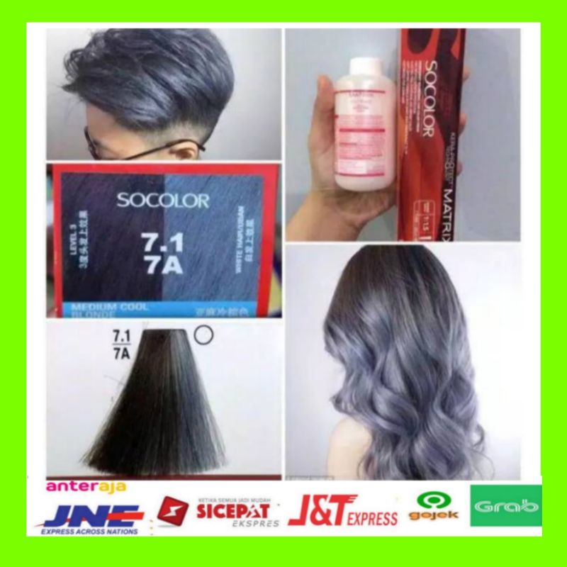 Cat rambut matrix socolor 7.1/7A plus oxidant cream