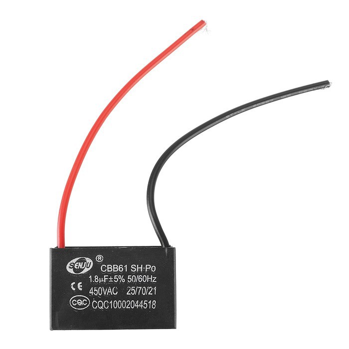 Kapasitor 1.8 uF 1.8uF 450 V AC Untuk Kipas Angin Fan Capacitor