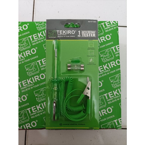 Tekiro Obeng Tespen Aki Mobil Dan Motor 6-24V / Tespen DC / Auto Voltage Tester Japan Standart