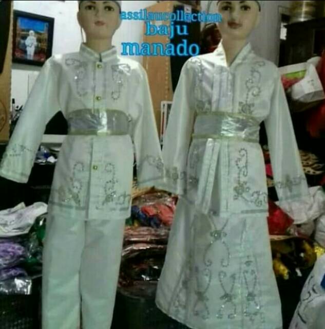 Baju adat manado dewasa halus atau stelan baju adat