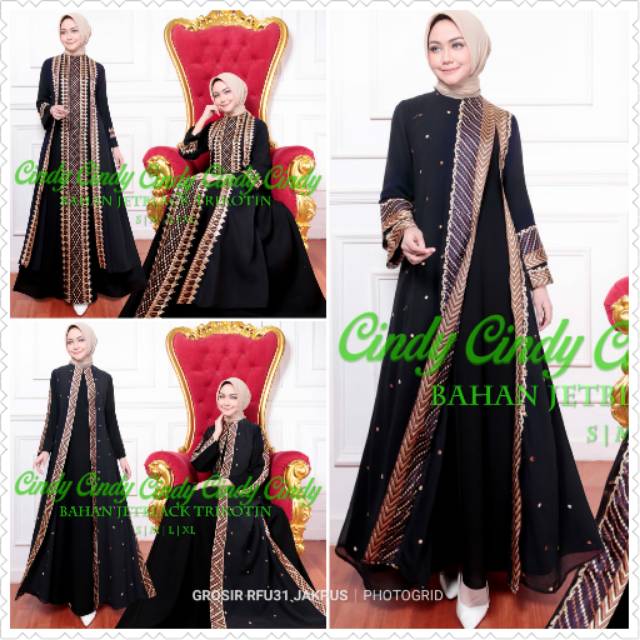 ABAYA JETBLACK CYNDY PREMIUM