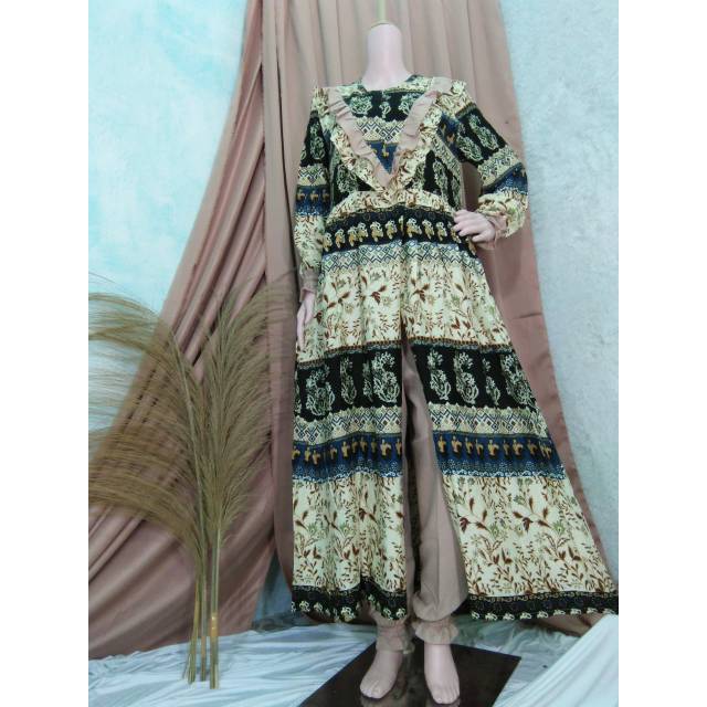 Setelan celana katun rayon