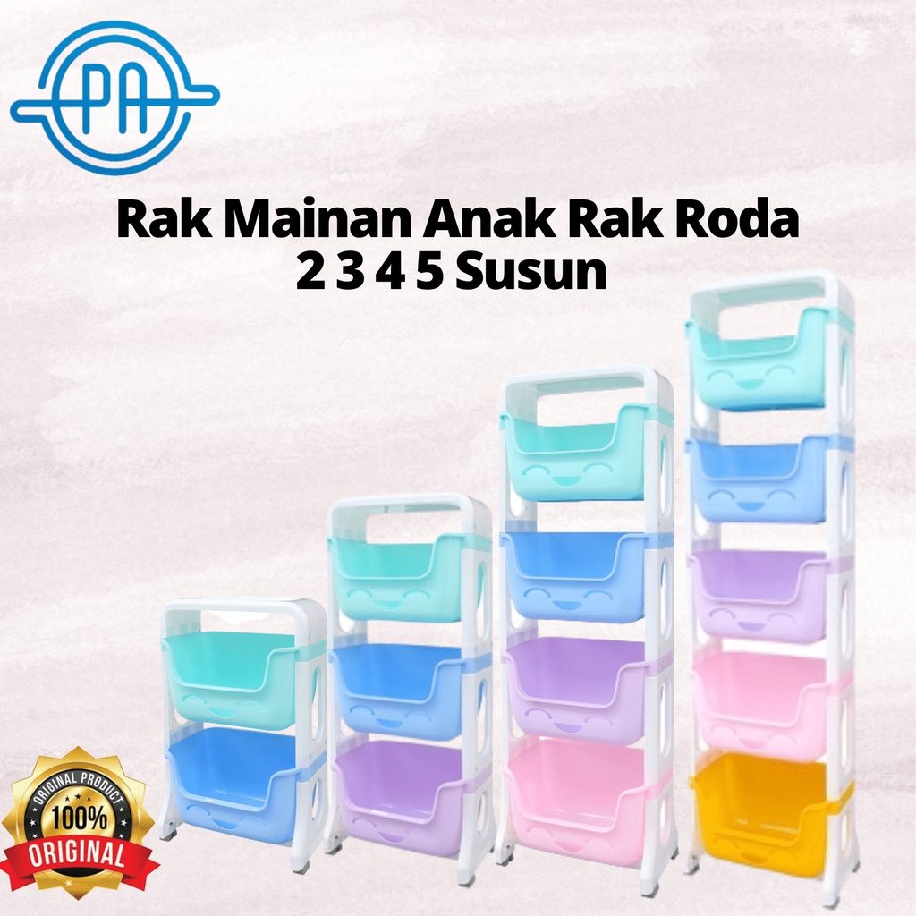 RAK MAINAN ANAK RAK DAPUR RAK SERBAGUNA RAK KAMAR RAINBOW