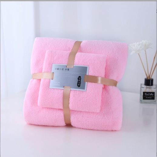 HANDUK MANDI SET 2IN1 / HANDUK SET 2IN1 IMPORT  COTTON TOWEL IMPORT MURAH / HANDUK SULTAN 1 SET ISI 2 PICS AKSESORIS SOVENIR PERNIKAHAN