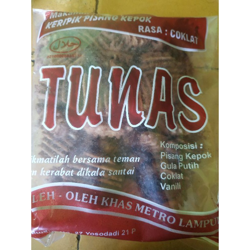 

keripik pisang rasa coklat