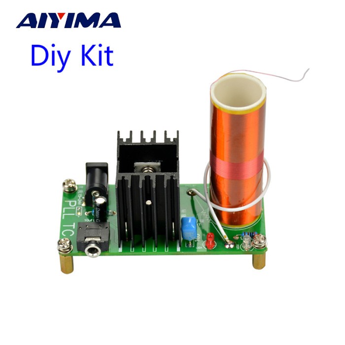 DIY Mini Music Tesla Coil Plasma Speaker Kit 15W 15-24V(P3F3) Spekaer Mini USB Speaker Mini Portable