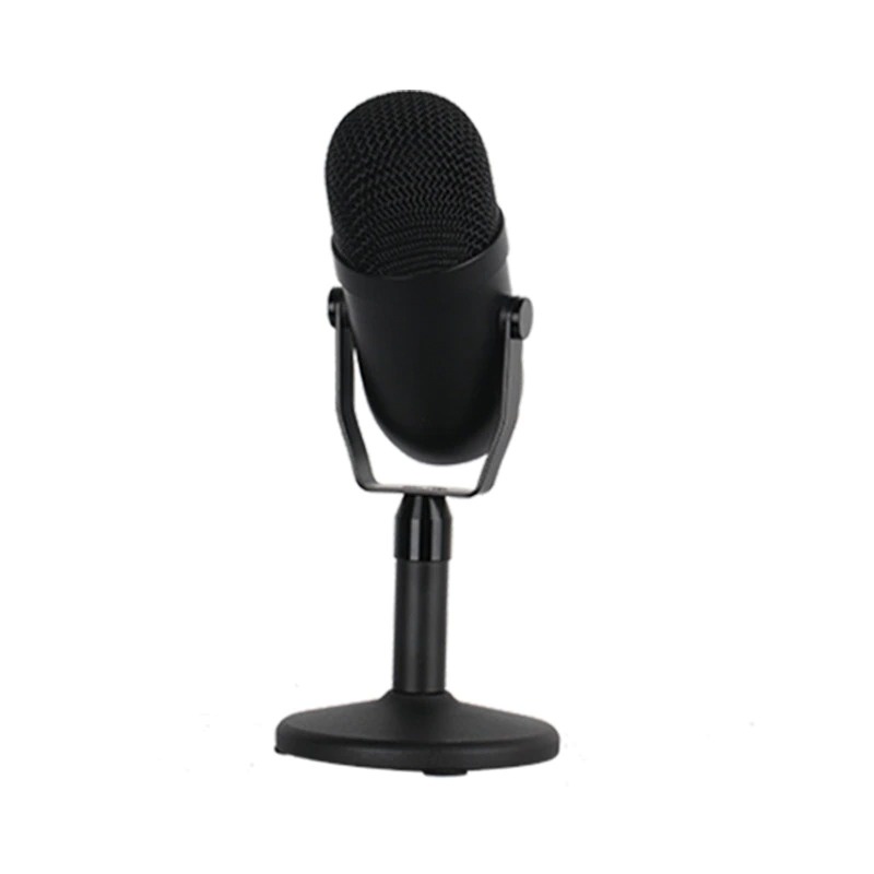 Microphone Condenser USB Mikrofon Studio with Stand - YJ71 - Black