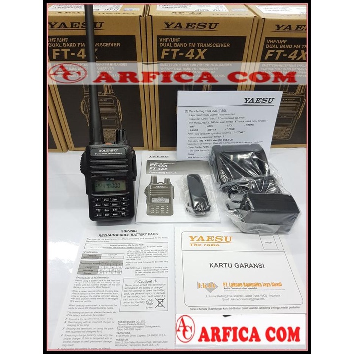 Jual Ht Yaesu Ft-4X Dualband Yaesu Ft4X Yaesu Ft 4X Original Resmi