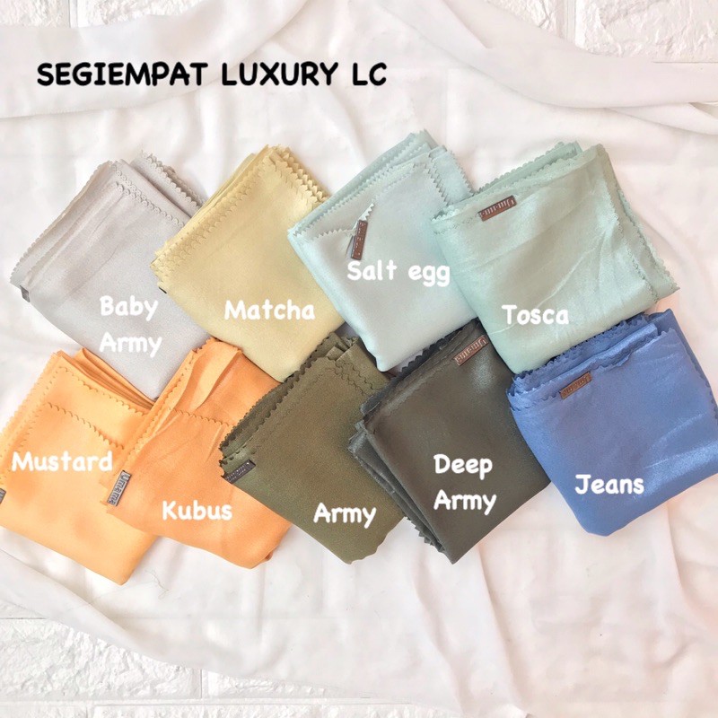 [BISA COD] TERMURAH SQUARE LUXURY PLAIN LC ORI UMAMA / JILBAB SEGIEMPAT SINAR COTTON LUREX LASER CUT