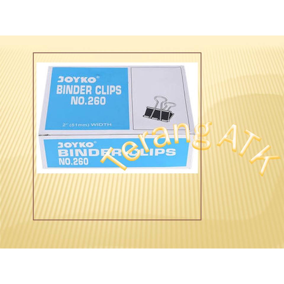 

Binder Clip No. 260 Merek Joyko